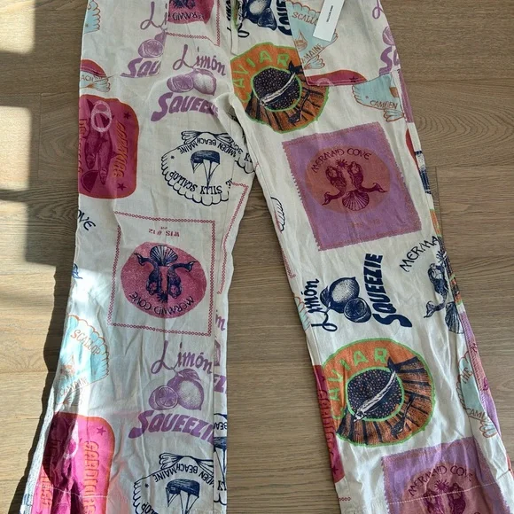 UO Amelie Printed Linen Pant - Picture 10 of 10